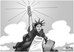 LA DAMA LIBERTAD EN IRAN by R.J. Matson