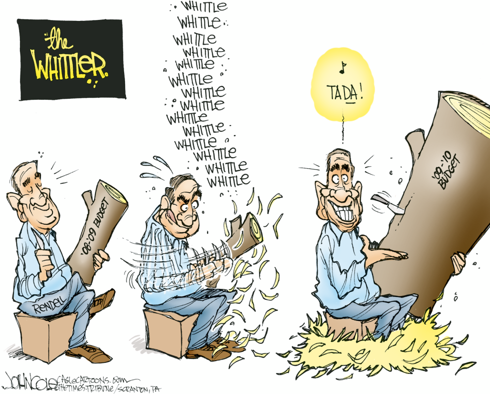 PA -- Rendell whittles down his budget COLOR