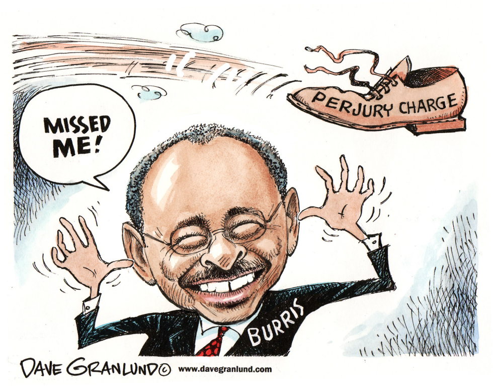 Sen Burris dodges perjury