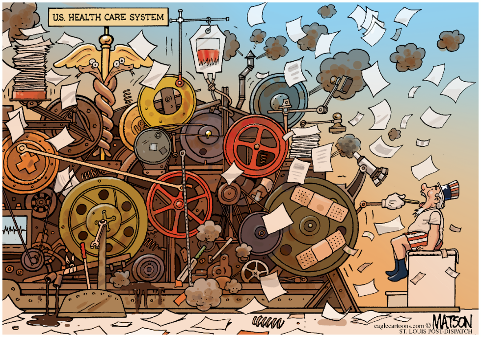 Complicated US Health Care System-COLOR