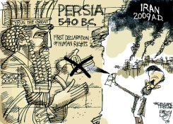 TAGGING IRAN by Pat Bagley