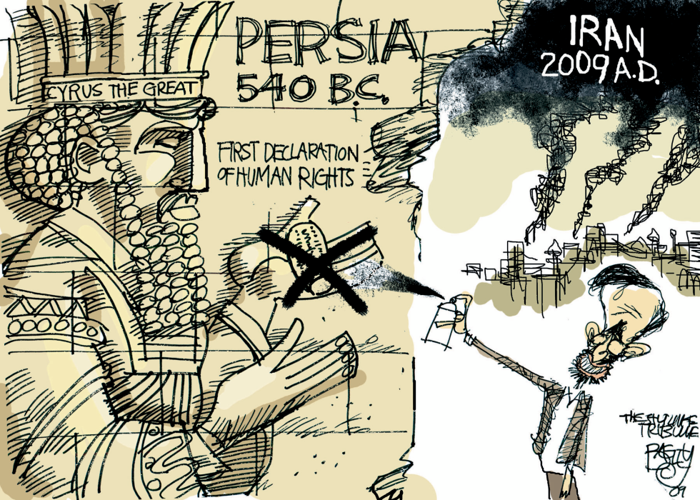  TAGGING IRAN  by Pat Bagley