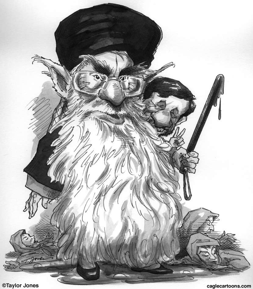 Khamenei and Ahmadinead