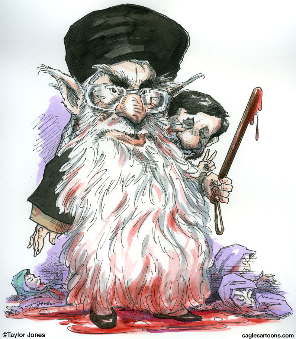 Khamenei and Ahmadinejad - COLOR