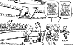 DEMOCRAT AND REPUBLICAN AFFAIRS by Mike Keefe