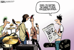 SEX AND POLITICS  by Nate Beeler
