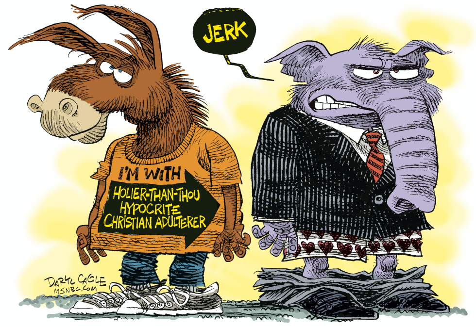  REPUBLICANS AND ADULTERY  by Daryl Cagle