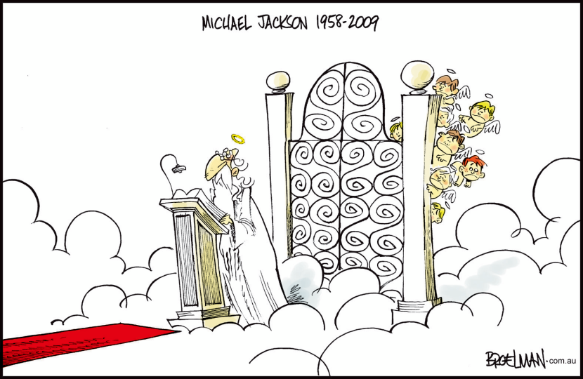 Michael Jackson at the Pearly Gates