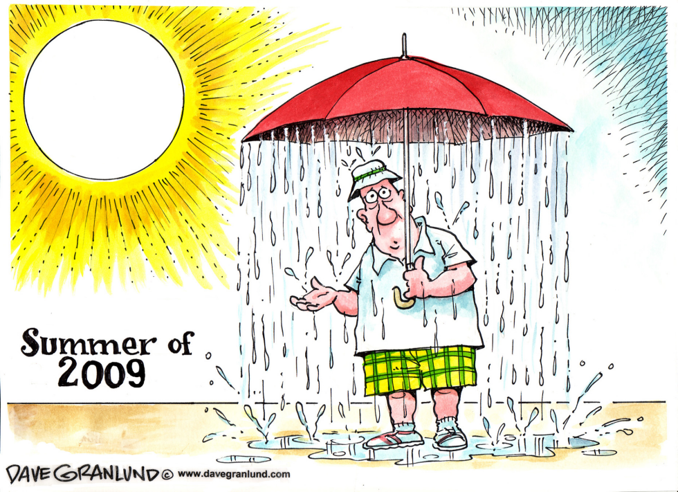  SUMMER WEATHER 2009 by Dave Granlund