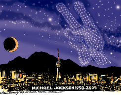 MICHAEL JACKSON 1958-2009 by Jim Day