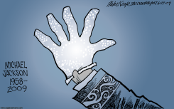 MICHAEL JACKSON OBIT  by Mike Keefe
