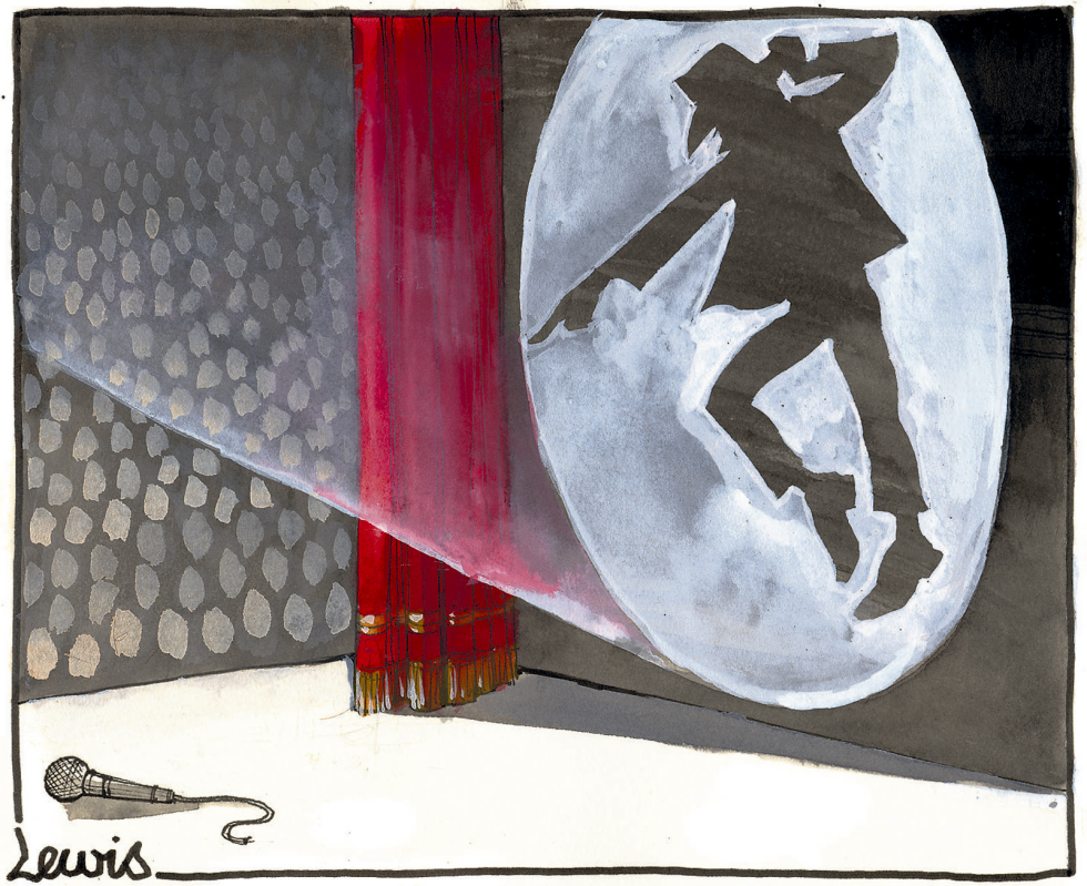 Michael Jackson departs stage right