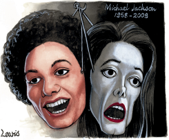 THE TWO FACES OF MICHAEL JACKSON by Peter Lewis