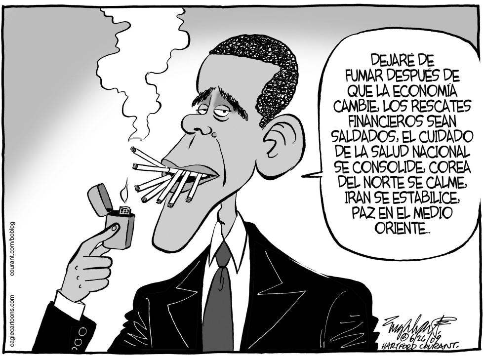 Obama el Fumador