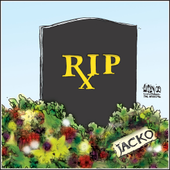 MICHAEL JACKSON, RIP by Terry Mosher
