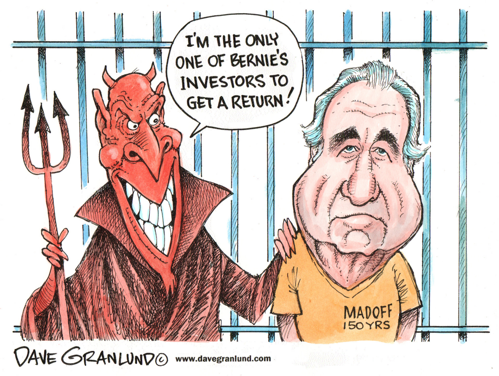  MADOFF GETS 150 YEARS by Dave Granlund