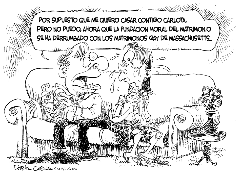  MATRIMONIOS GAY by Daryl Cagle