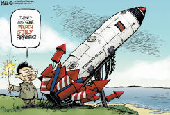 JULY FOURTH IN NORTH KOREA  by Nate Beeler
