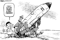 JULY FOURTH IN NORTH KOREA by Nate Beeler