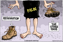 WAITING FOR THE OTHER SHOE TO DROP by Monte Wolverton