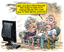 SARAH PALIN RESIGNATION COVERAGE by Daryl Cagle