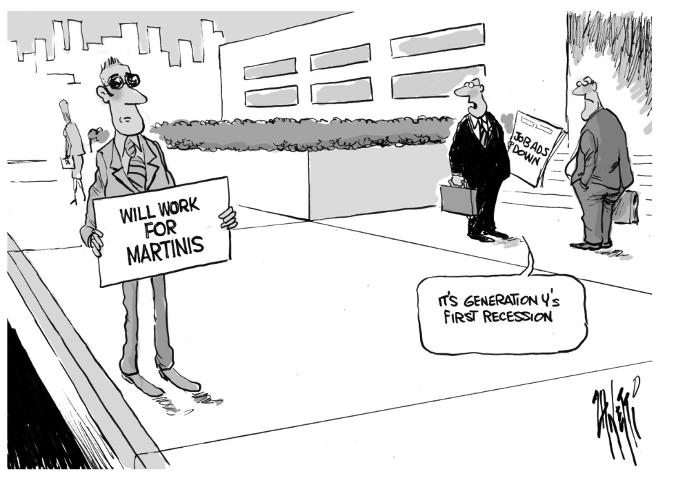 Recession bw