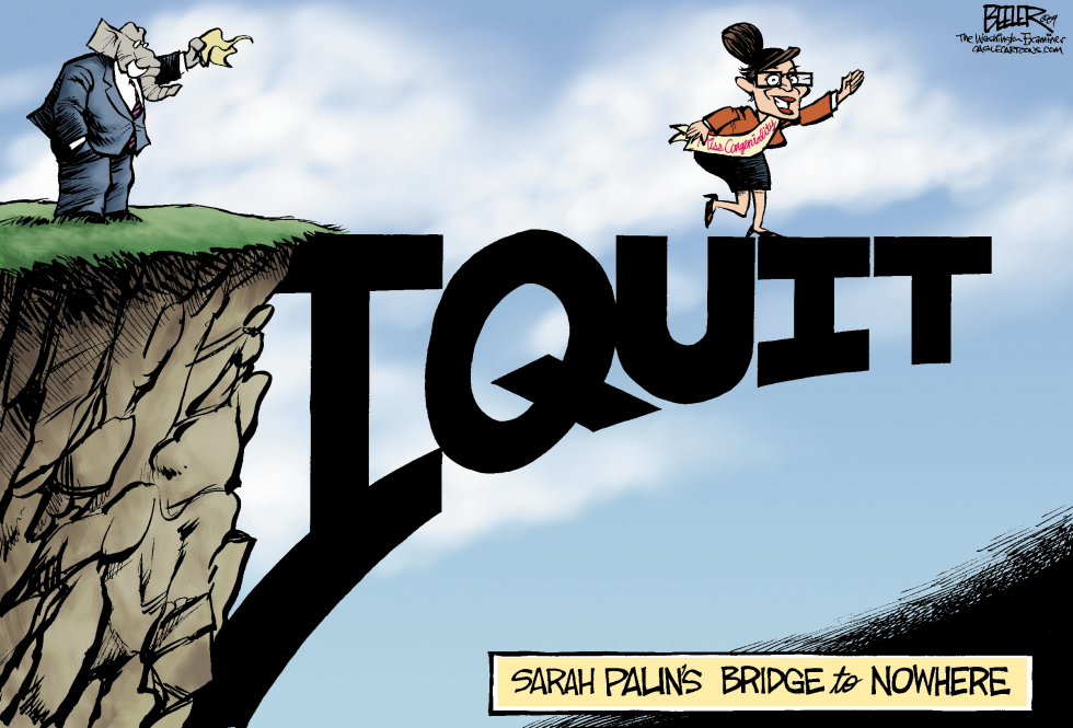 Sarah Palin Quits COLOR