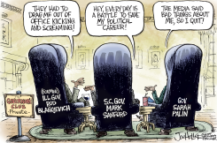 PALIN QUITS by Joe Heller