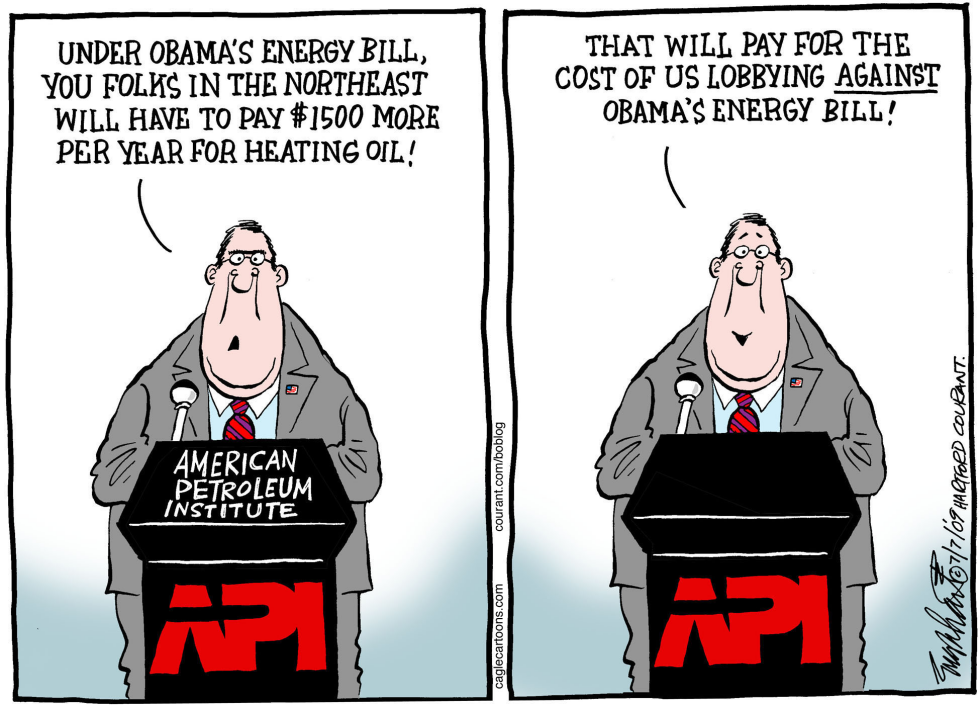  OBAMAS ENERGY BILL by Bob Englehart