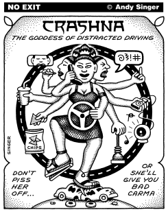 CRASHNA GODDESS by Andy Singer