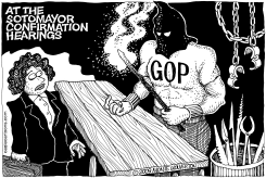 AT THE SOTOMAYOR CONFIRMATION HEARINGS by Monte Wolverton