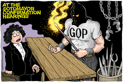 AT THE SOTOMAYOR CONFIRMATION HEARINGS by Monte Wolverton
