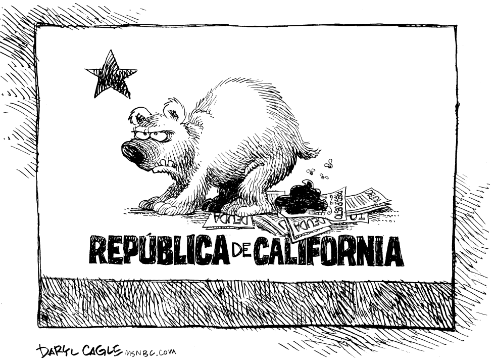  EL PRESUPUESTO DE CALIFORNIA Y SUS DEUDAS by Daryl Cagle