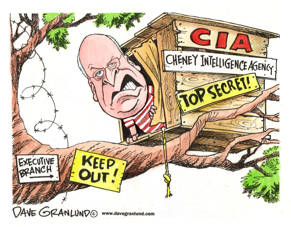  DICK CHENEY AND CIA by Dave Granlund