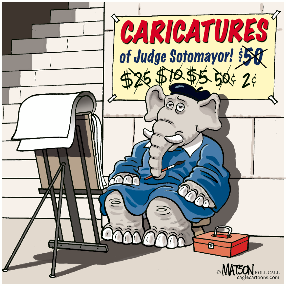 Cut Rate Sotomayor Caricatures-COLOR