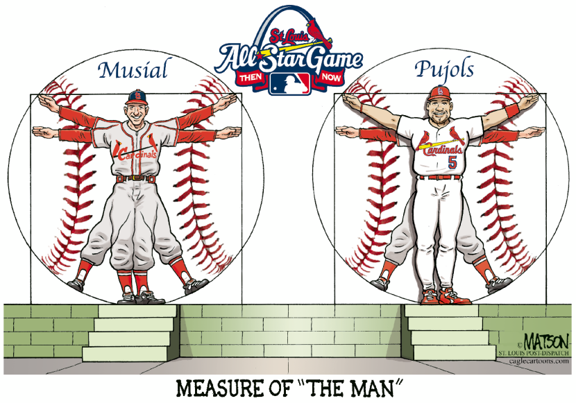 Measure Of The Man - Musial And Pujols-COLOR