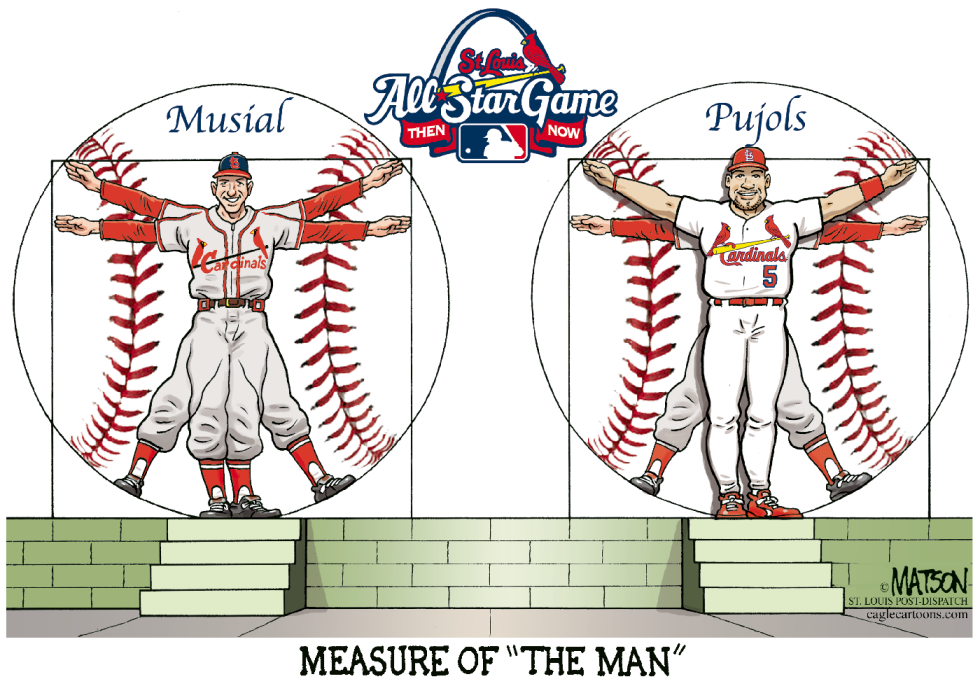 Measure Of The Man - Musial And Pujols-COLOR