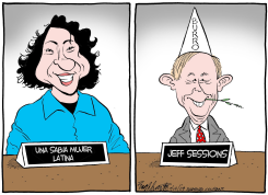 AUDIENCIAS DE SOTOMAYOR /  by Bob Englehart