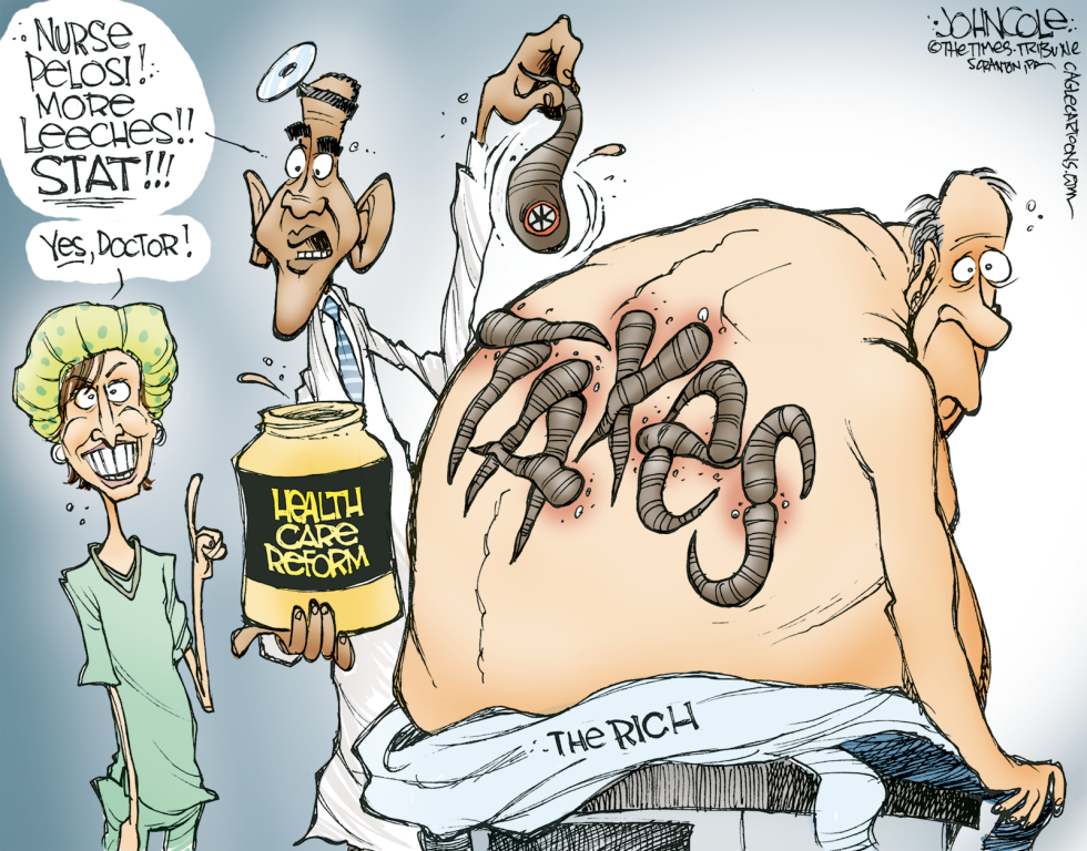 Health care leeches COLOR