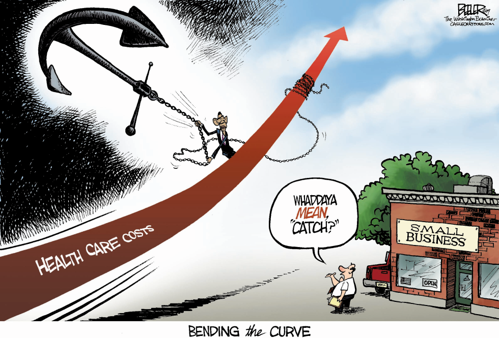  BENDING THE HEALTH CARE CURVE by Nate Beeler