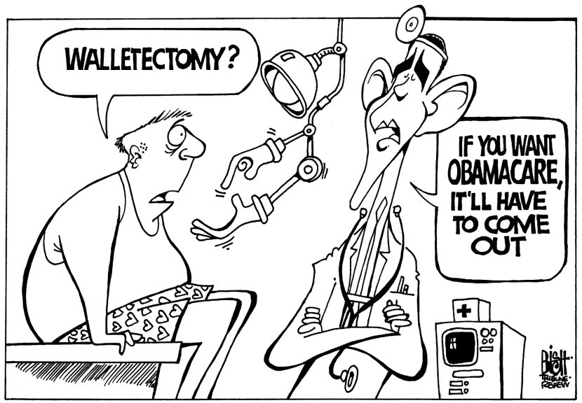 OBAMACARE, b/w