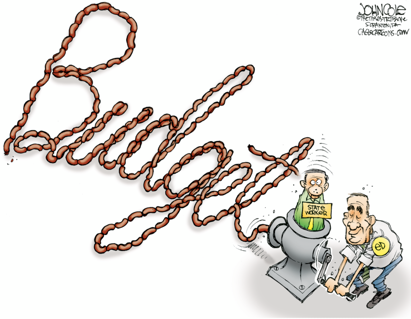 STATE PA -- Rendell budget sausage COLOR