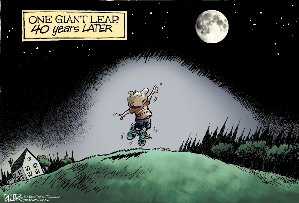  ONE GIANT LEAP by Nate Beeler