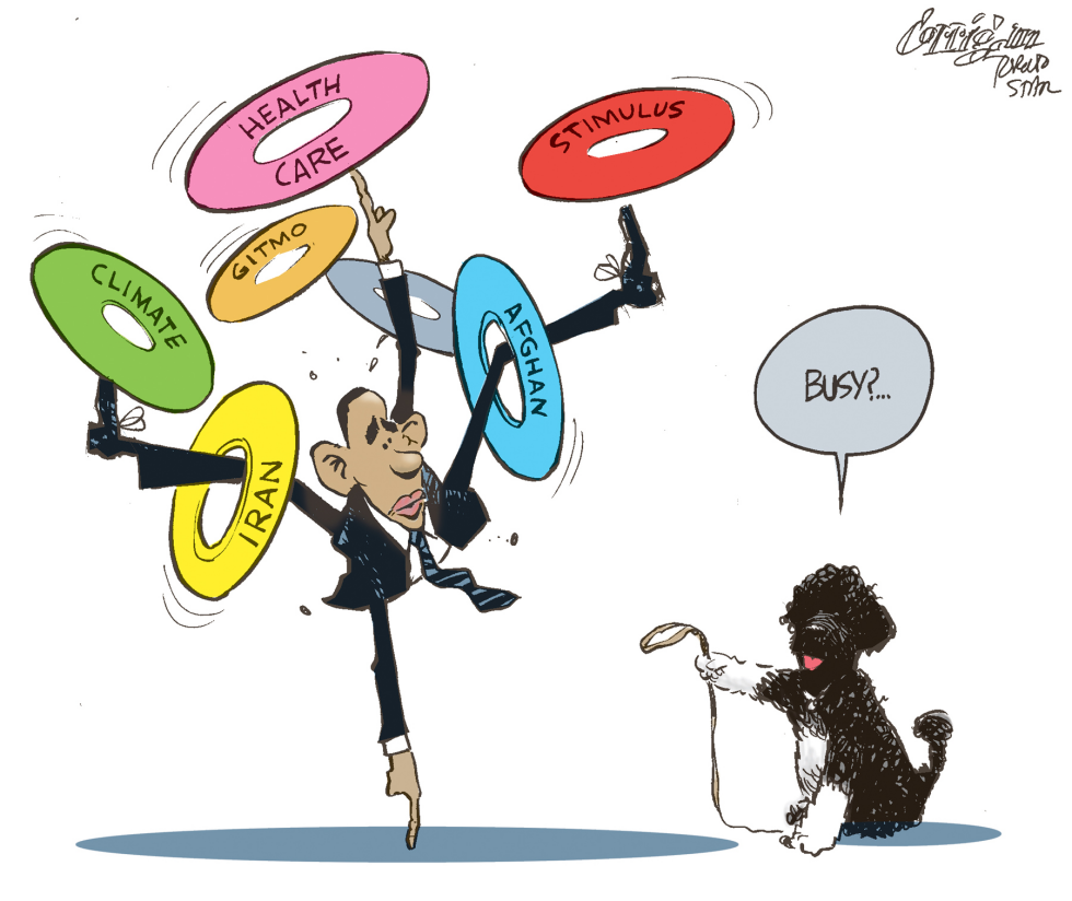 Obama juggling act