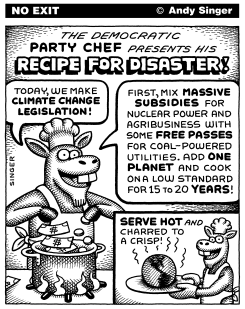 DEMOCRATS MAKE CLIMATE CHANGE LEGISLATION by Andy Singer