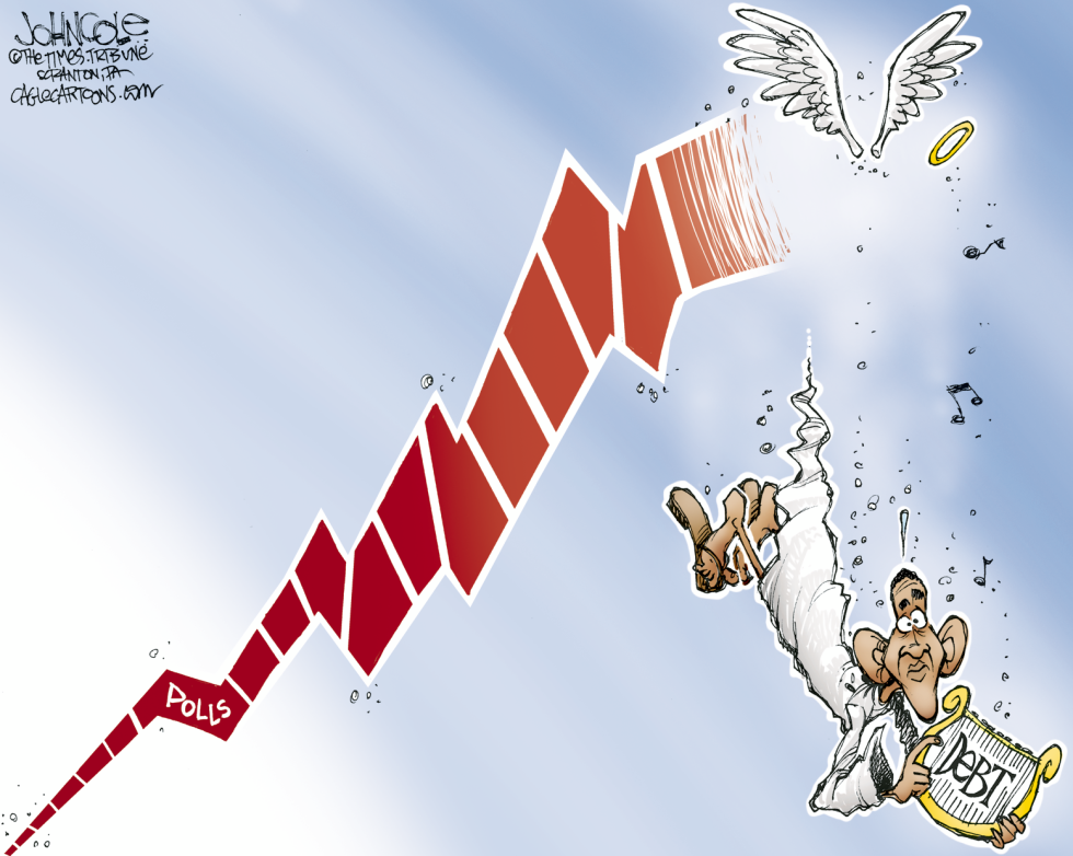 Obama falls in polls COLOR