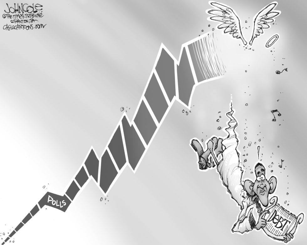 Obama falls in polls BW