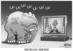 REPUBLICANS OFFER NO HEALTH REFORM PLAN by R.J. Matson