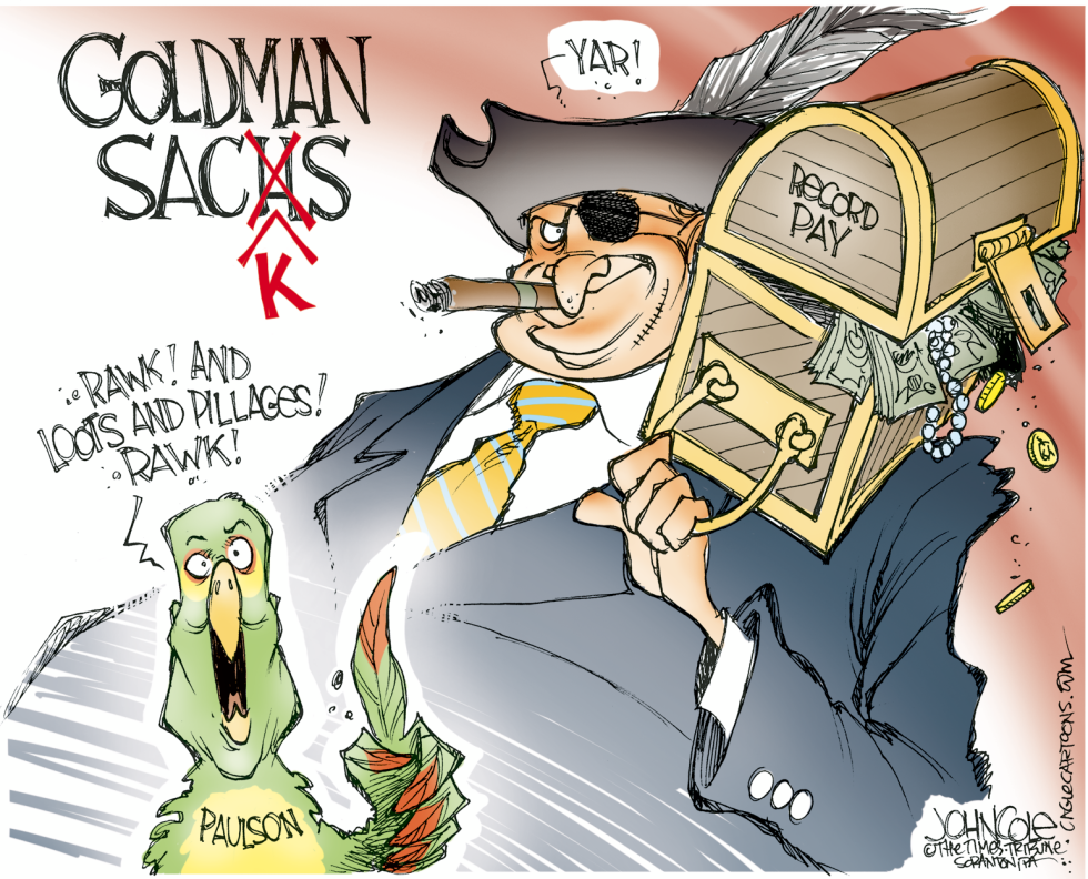 Goldman Sacks Loots and Pillages