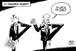 OBAMA ACTS STUPIDLY by Nate Beeler